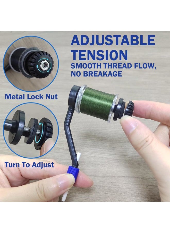 EUPHENG 2PCS Disc Drag Bobbin Holder Essential and Lightweight Fly Tying Bobbin Holder Ceramic Bobbins Fly Tying Tools Fly Fishing Lure Making Accessories - Image 3