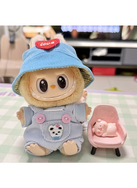 "Labubu 2nd Generation Blind Box Clothing PVC Face Pendant - Labubu Sitting Party Series"
