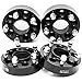 VLAOSCHI Black Forged 5x110 Hubcentric Wheel Spacers 15 Inch with 12x15 Studs Compatible with Jeep Chevy 5 Lug for 20152022 Renegade Cherokee KL 20172022 Compass MP Dart Malibu HHR Pack of 4 - Image 2