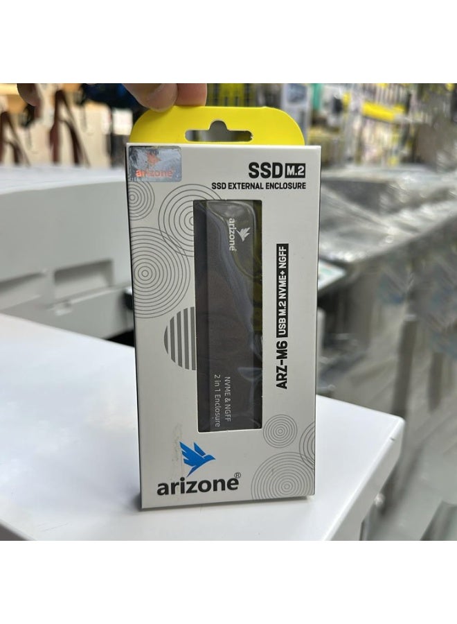 علبة NVMe خارجية M.2 SSD، علبة قرص صلب خارجي، منفذ USB-C بسرعة 3.210 جيجابت في الثانية، متوافقة مع NVMe 2230/2242/2260/2280 من Kingston وWD وSamsung وToshiba، قابلة للتمديد، مناسبة لأجهزة Macbook Pro وAir والأجهزة اللوحية، لون فضي - Image 2