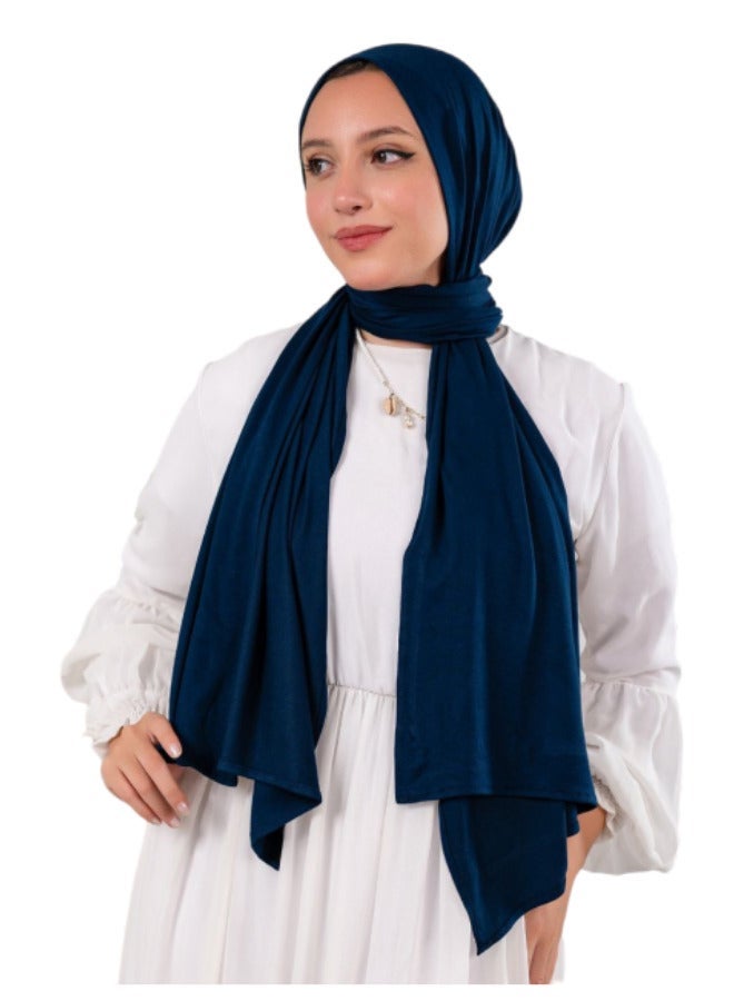 Women's Pure Cotton Soft Jersey Hijab - Premium Breathable Fabric & Full Coverage - Multi Colors - Image 1