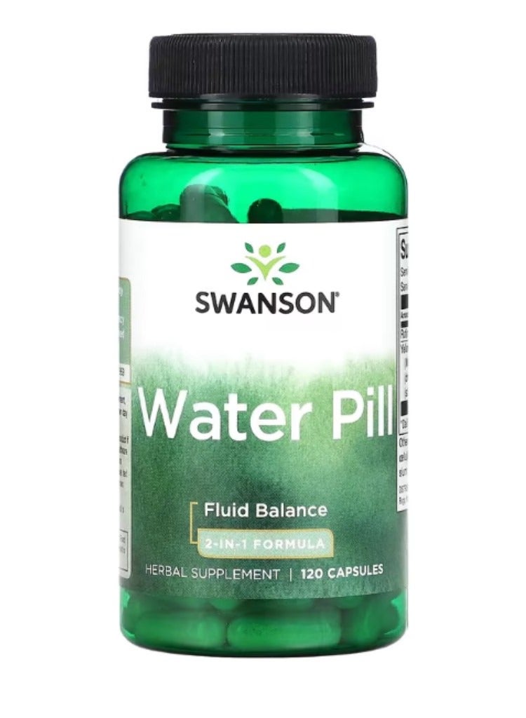 سوانسون، حبوب الماء، تركيبة 2 في 1، 120 كبسولة