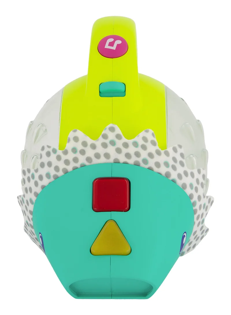 infantino Push And Pop Musical Light-Up Mini-Vac Hedgehog Toy with Music, Lights,Sounds And Buttons From 6 Months and Above - Multicolour