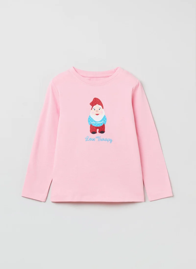 او في اس Ovs Girls Love Therapy Long Sleeve T-Shirt