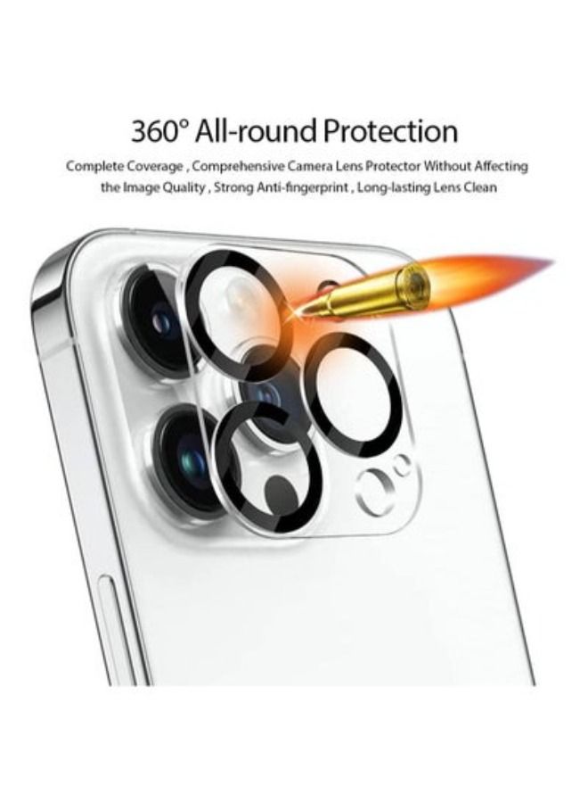 ACLIX 2 Pack Screen Protector for iPhone 14 Pro Max 6.7" 2022 + 2 Pack Camera Lens Protector, Case Friendly Tempered Glass Film, Anti-scratch HD Crystal Protection Coverage - Image 2