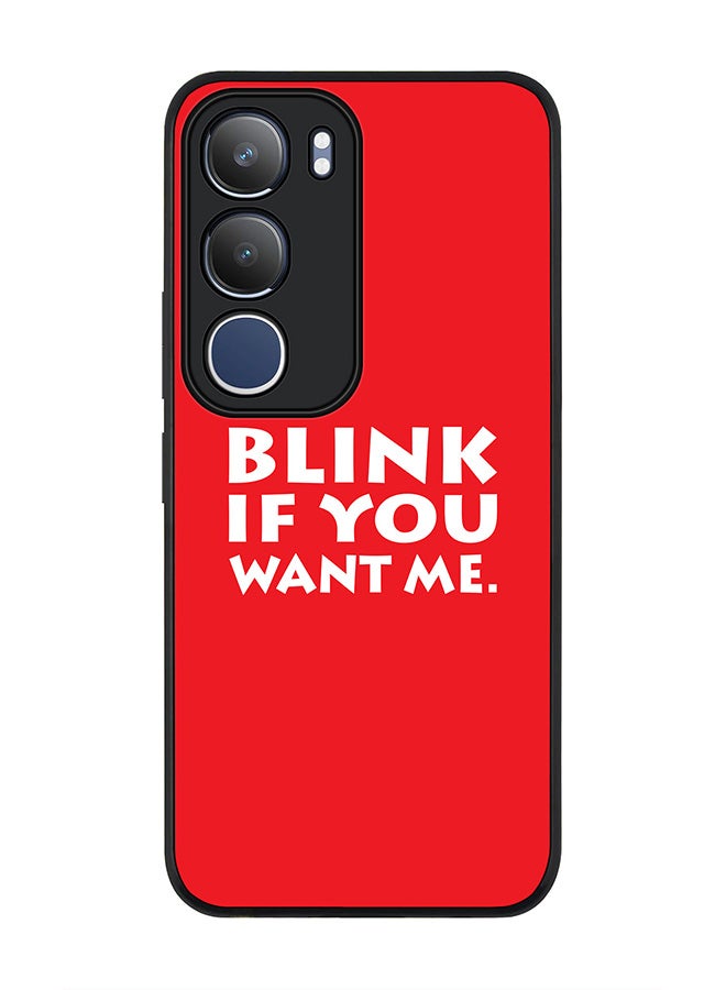 Stylizedd For vivo Y19s / Y19s Pro Case,Slim fit Camera Protection, Shockproof Thin Phone cover  - Blink if you want me
