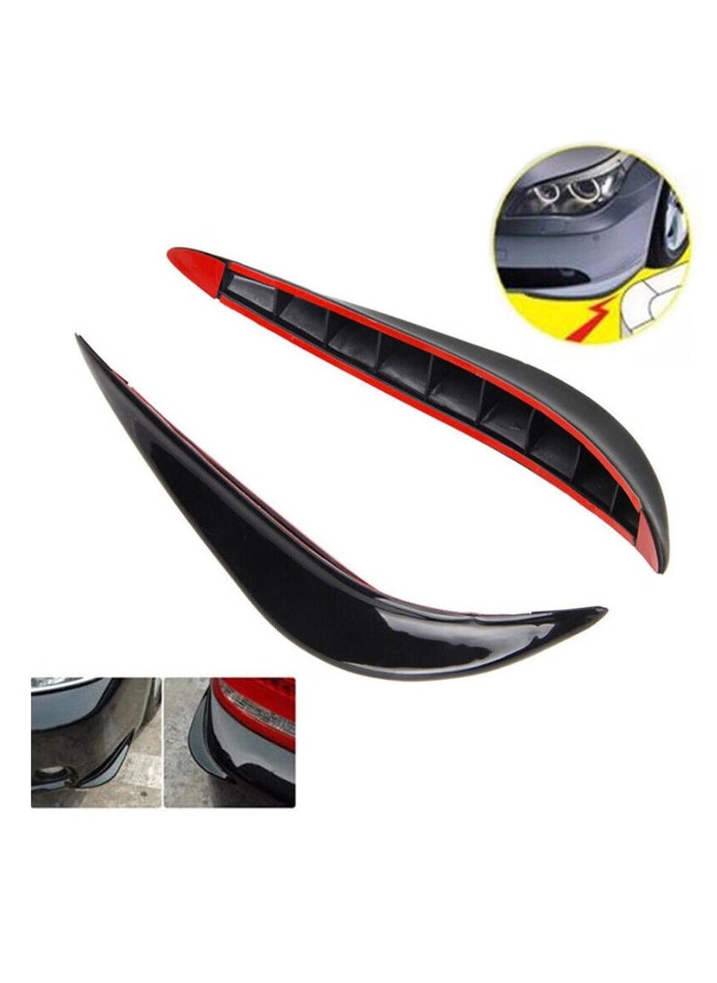 Yuwell 2 Pcs Car Bumper Guard Protector Sticker Universal Anti-Scratch Car Front Rear Bumper Protector Strip  - Image 1