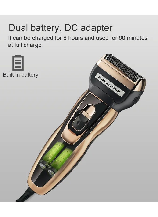 Generic 3-In-1 Rechargable Trimmer Black/Gold 15cm  - Image 2