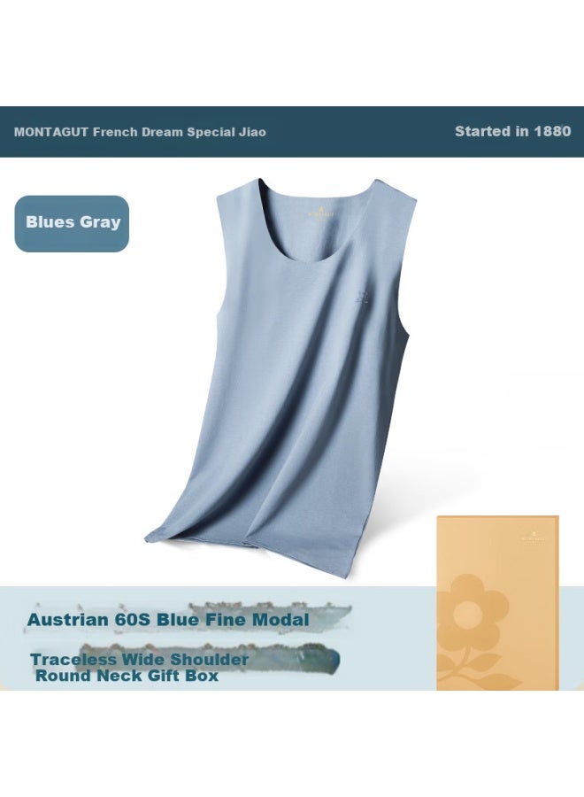 Montagut Mengtejiao Men's Modal Vest Thin Shoulder Strap Sweat-absorbent Breathable Sports Fitness Sleeveless Undershirt Summer - Image 2