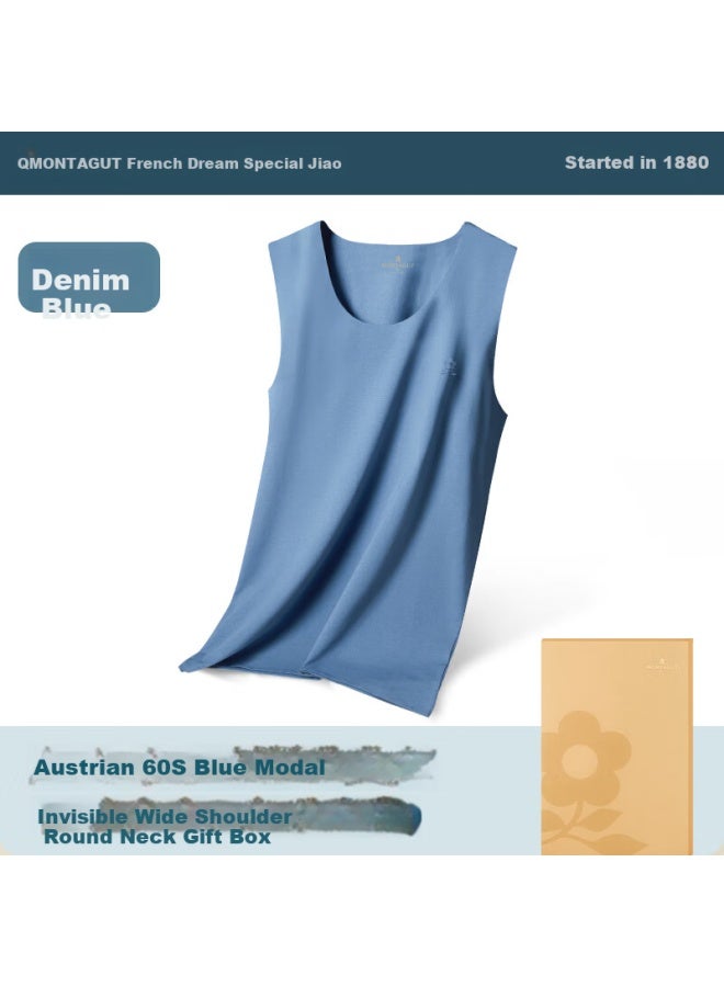 Montagut Mengtejiao Men's Modal Vest Thin Shoulder Strap Sweat-absorbent Breathable Sports Fitness Sleeveless Undershirt Summer - Image 1