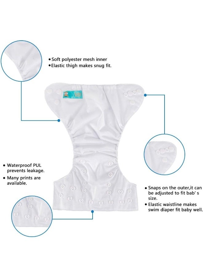 ALVABABY 6pcs with 12 Inserts Baby Cloth Diapers Pocket Newborn Diaper for Less Than 12pounds Baby Snaps Cloth Diapers Nappy - Image 4