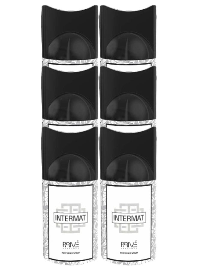PRIVE 6 Pieces Intermat Body Spray 250ML - Image 1