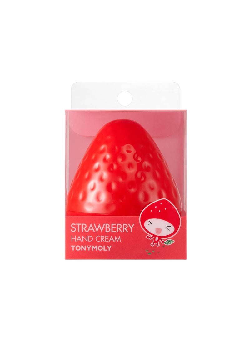 TONYMOLY كريم يد تويني مولي بالفراولة، هدايا عيد الحب، مرطب يد خفيف الوزن ومرطب مع مستخلص الفراولة وزبدة الشيا لجميع أنواع البشرة، 1.05 أونصة - Image 4