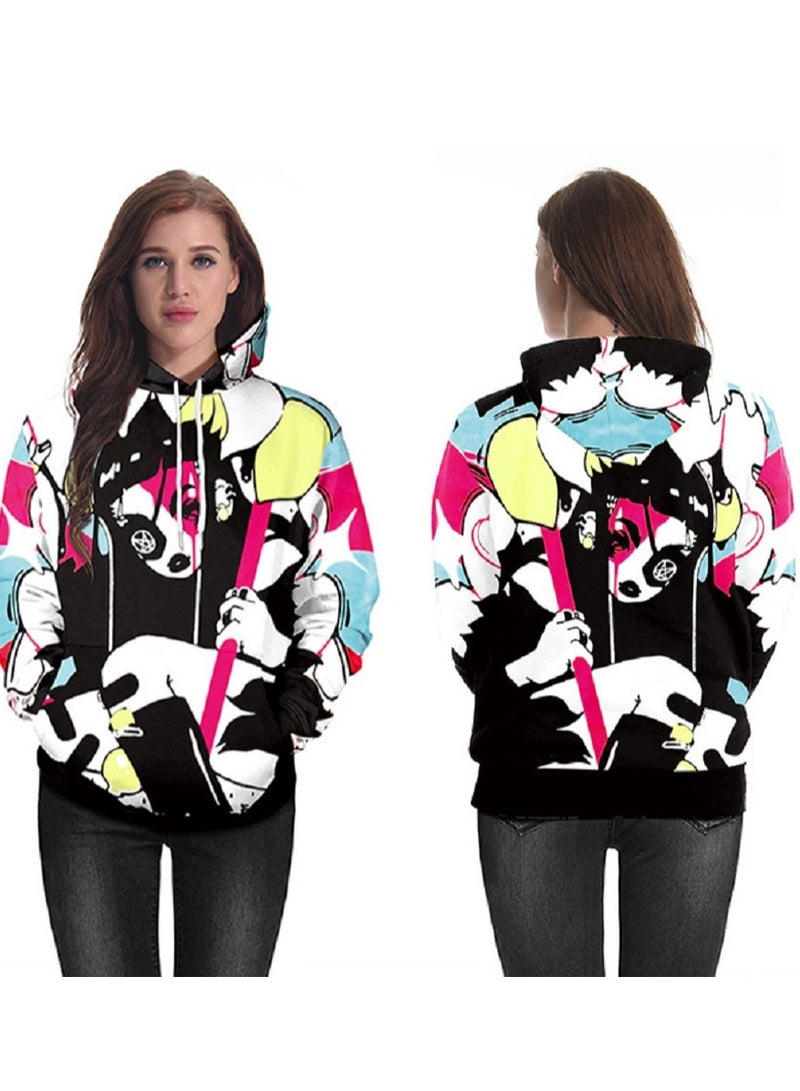 Loquat Japanese Cartoon Anime Peripheral 3D Digital Printing Long Sleeved Hooded Sweater  - Image 2