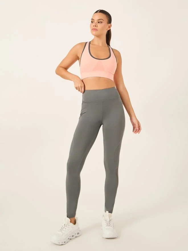 Styli Active Contrast Trim Scoop Neck Sports Bra