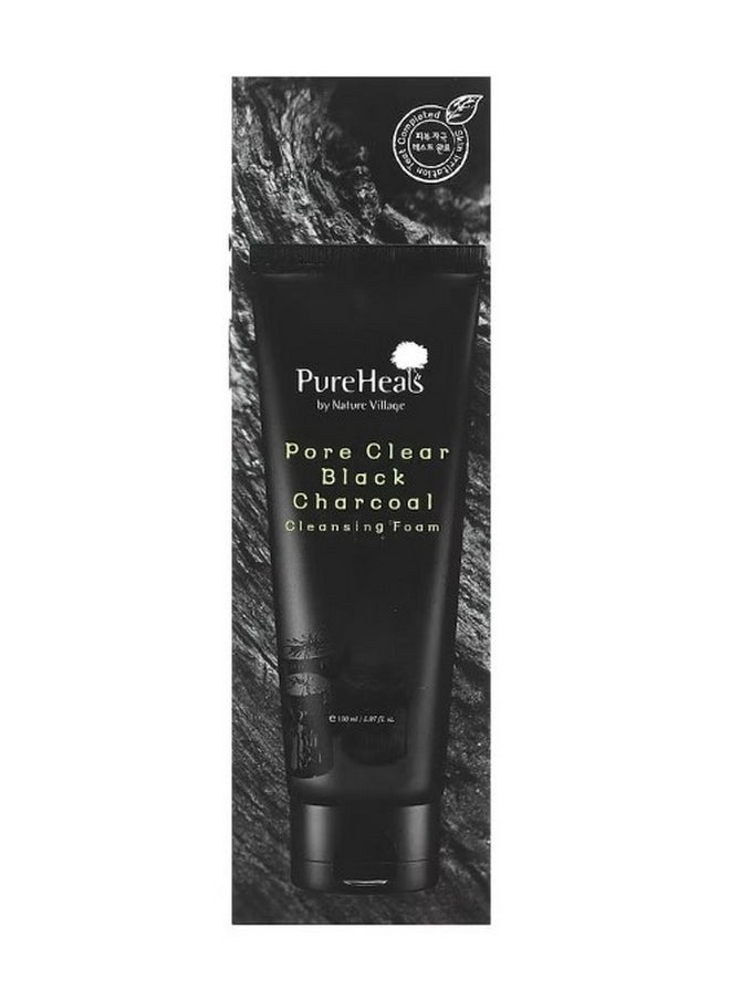 Pureheals - Pore Clear Black Charcoal Cleansing Foam 5.07 fl oz 150 ml - Image 1