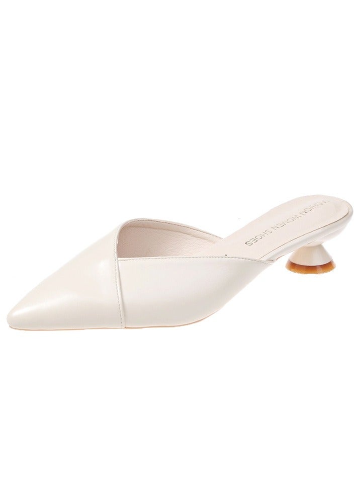 Nariele حذاء فردي للنساء بكعب سميك أحذية متعددة الاستخدامات - Image 1