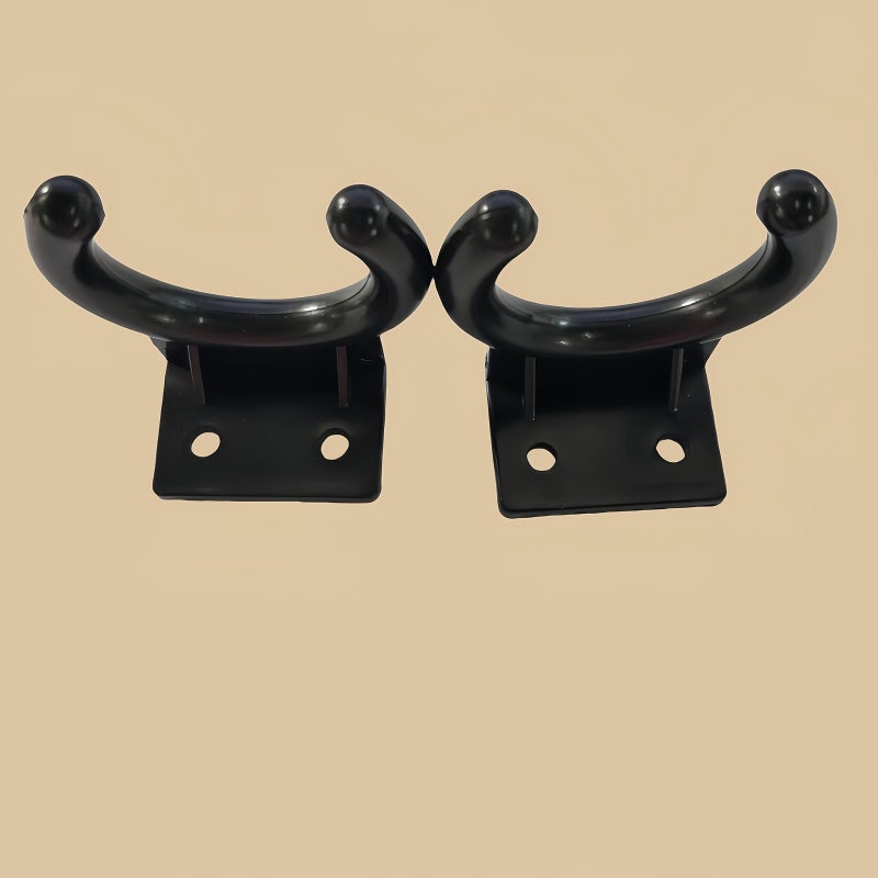 Black Microphone Wall Mount Hook Clip, Universal V-Shaped Holder - Image 4