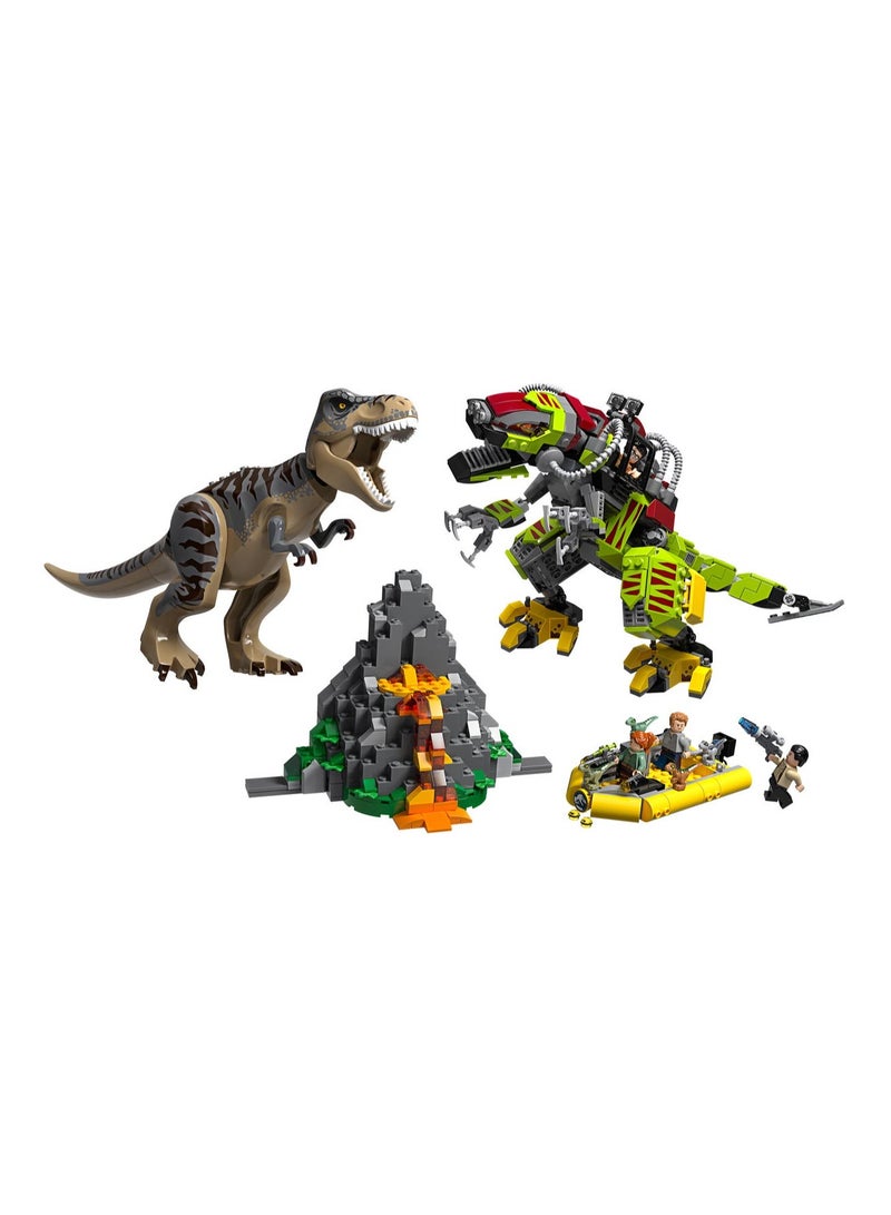Dinosaur Jungle Adventure Set Epic Battle Between Tyrannosaurus and Robot  - Image 2