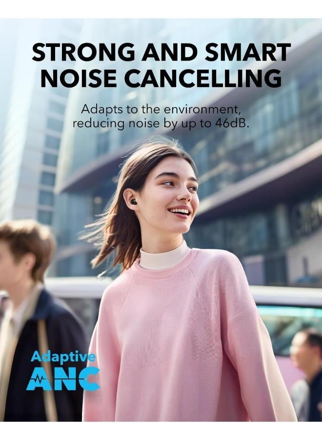 Soundcore A30i by Anker, Noise Cancelling Earbuds, Lipstick-Shaped Stylish Design, Tiny, Lightweight Comfort, Smart Noise Cancelling, Clear Sound, 24H Playtime, IP54, Wireless Earbuds, Bluetooth 5.4 Black - Image 4