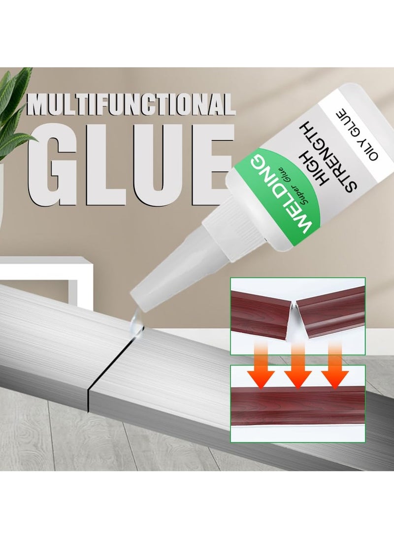 SYOSI SYOSI 2 Pcs Welding High-Strength Oily Glues, Multifunctional Powerful Universal Glue, Clear Oily Glue for Metal, Plastic, Wood, Ceramics, Leather, Glass (50 Grams/Bottle)  - Image 2