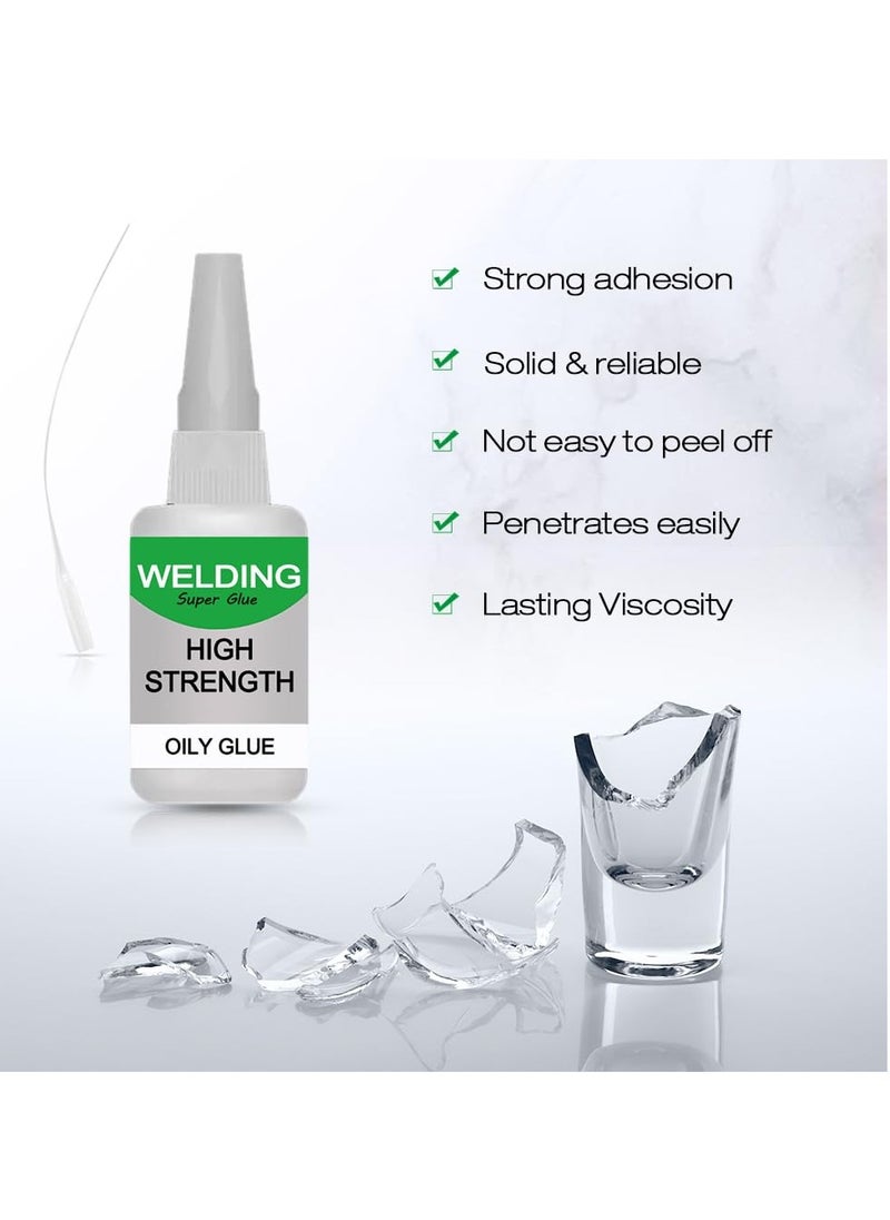 SYOSI SYOSI 2 Pcs Welding High-Strength Oily Glues, Multifunctional Powerful Universal Glue, Clear Oily Glue for Metal, Plastic, Wood, Ceramics, Leather, Glass (50 Grams/Bottle)  - Image 5