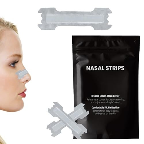 INIMAGINE 30 Pcs Mouth Tape for Sleeping, Nasal Strip, Snoring Stopper for Men, Breathing Nasal Strip Snoring Cessation Nasal Care and Anti Snoring Nasal Strips - Image 1