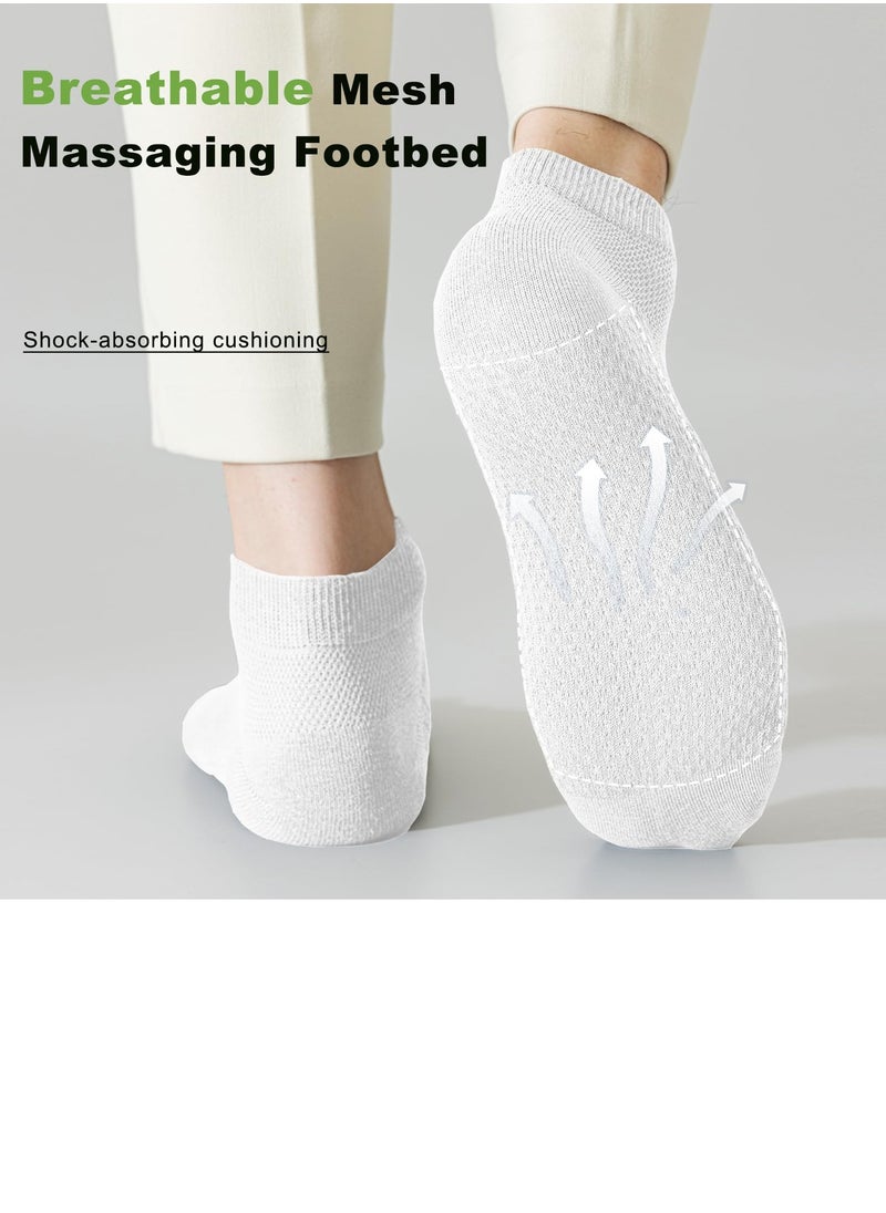 Men's Breathable Mesh Cotton Socks - 5 Pairs, Lightweight and Comfortable for Spring, Summer, and Fall