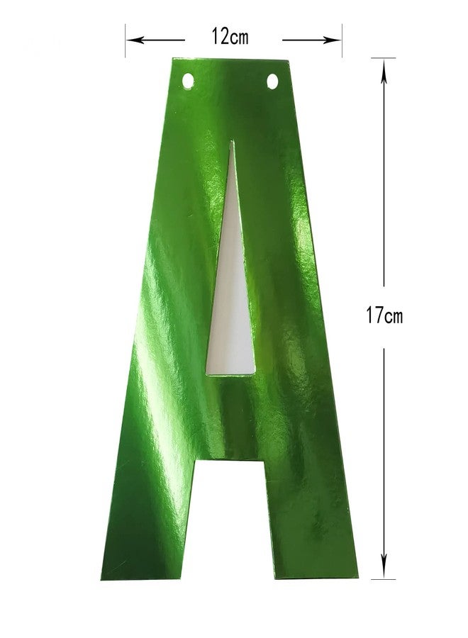 Letjolt Green Happy Birthday Banner Greenery Theme Party Decoration Garland Supplies Signs for Funny Birthday Nursery Hanging Décor 13pcs - Image 3
