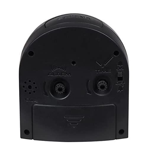 Westclox Quartz Alarm Clock for Adults, Compact & Reliable with Loud Alarm, Easy-to-Read Dial, Battery Operated – Black (3.08"W x 3.55"H) - Image 2