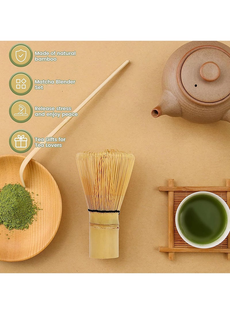 8 Piece Matcha Whisk Set Bamboo Matcha Tools with Matcha Bowl Tea Sifter Whisk Holder Scoop Matcha Tea Making Kit  - Image 2