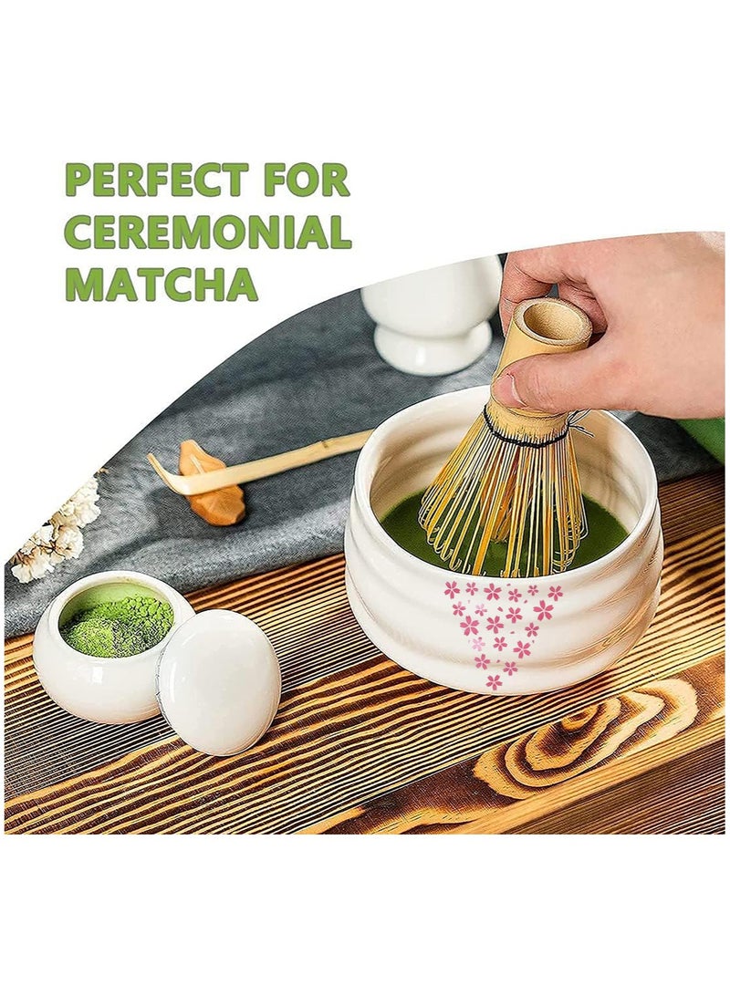8 Piece Matcha Whisk Set Bamboo Matcha Tools with Matcha Bowl Tea Sifter Whisk Holder Scoop Matcha Tea Making Kit  - Image 5