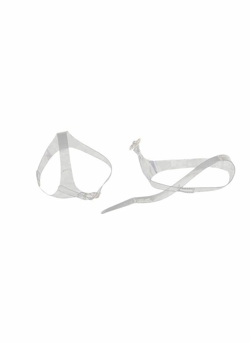 Excefore أربطة أحذية عالية الكعب مضادة للانزلاق، أربطة شفافة قابلة للإزالة لمنع عدم ثبات الأحذية لحماية ضد الألم والبثور، أربطة أحذية مضادة للانزلاق - Image 1