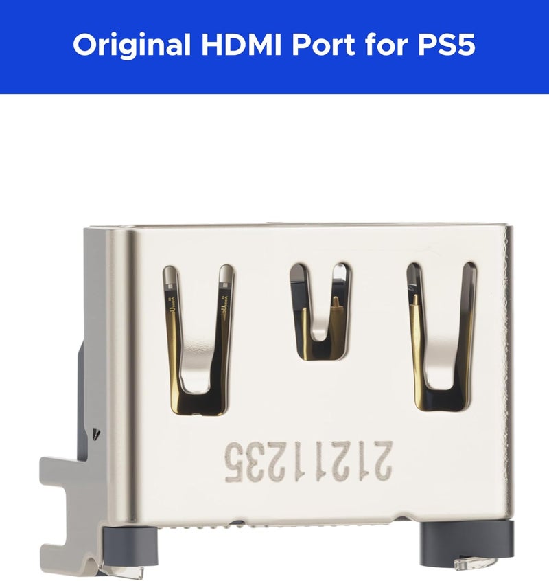 بينسيجر 2 قطعة استبدال منفذ HDMI لـ PS5 مع فتيل اللحام، مجموعة إصلاح واجهة مقبس HDMI لبلاي ستيشن 5 - Image 2