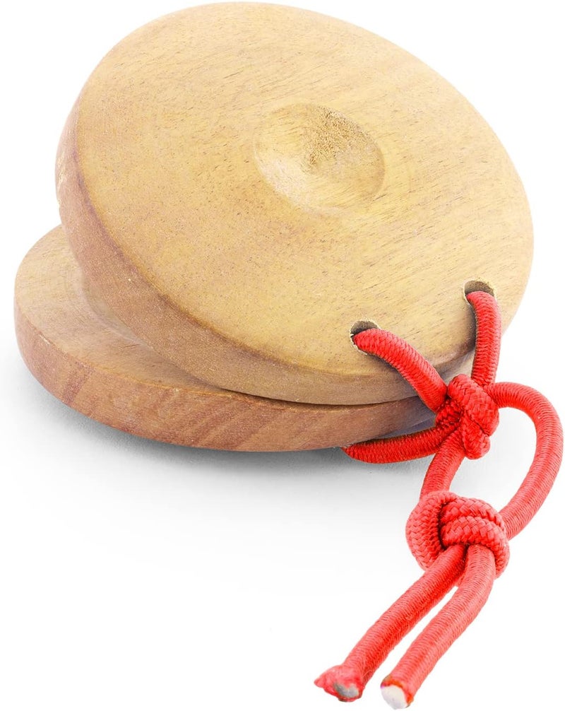 TIGER CAS14-NT Wooden Castanets - Finger Clackers Clappers - Two Pairs (4 Shells) - Image 4