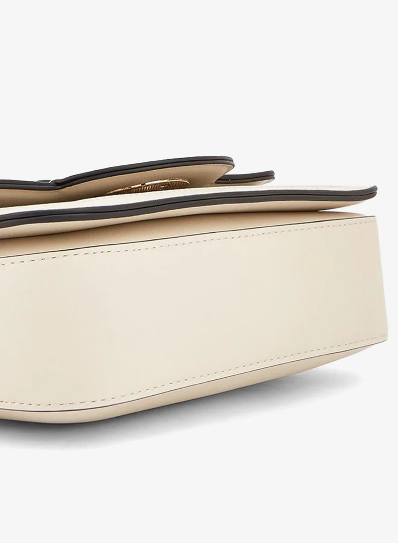 Celeste IVORY Textured Crossbody Bag With Chain Strap for Women | Best Price UAE