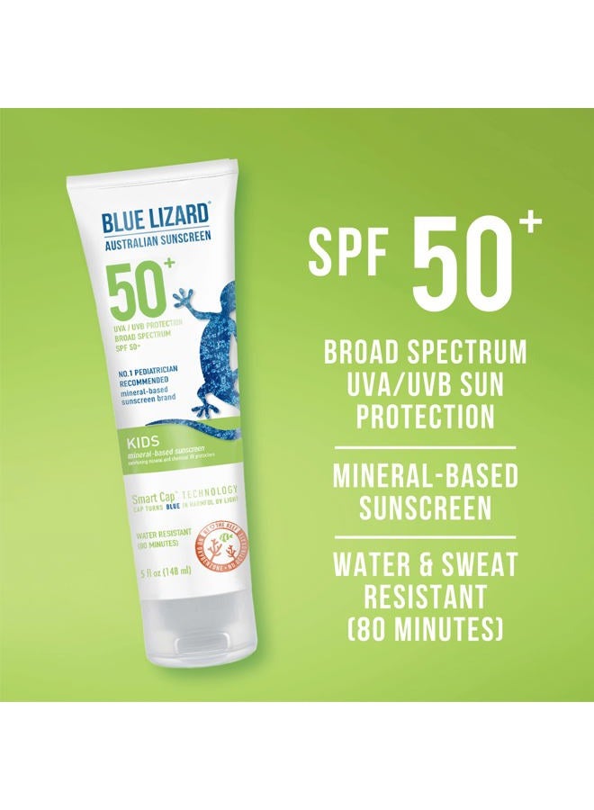 BLUE LIZARD Kids Sunscreen Lotion SPF 50+ 5oz Tube, cream - Image 2