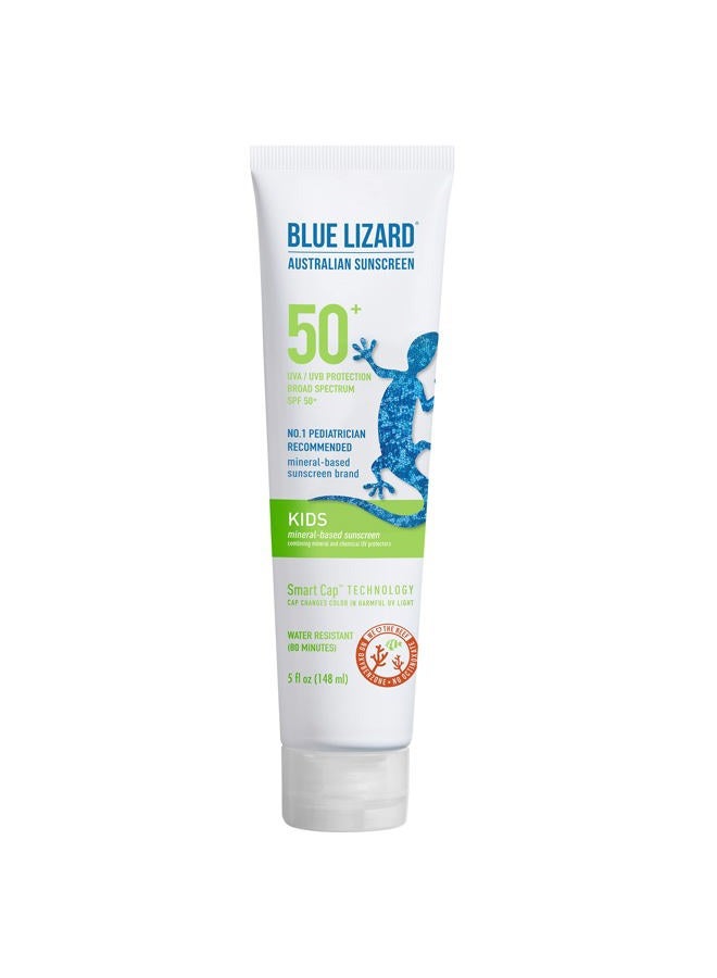 BLUE LIZARD Kids Sunscreen Lotion SPF 50+ 5oz Tube, cream - Image 1