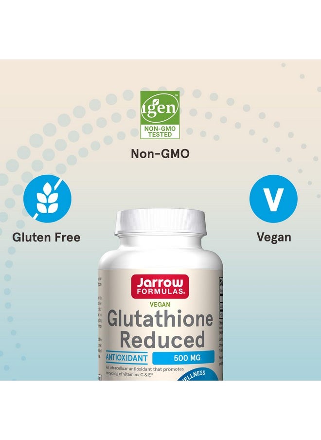 جارو فورملاز Jarrow Formulas Glutathione Reduced 500 mg - 120 كبسولة نباتية - مضاد للأكسدة داخل الخلايا - مكملات الجلوتاثيون عالية الجودة - يدعم إعادة تدوير فيتامينات C و E - غير معدلة وراثيًا - خالٍ من الجلوتين - نباتي  - Image 5