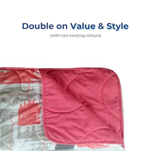 Zinnia Ultra Soft Microfibre Printed Comforter | (Print - Designer) (Painter and Candy Pink) - Image 4