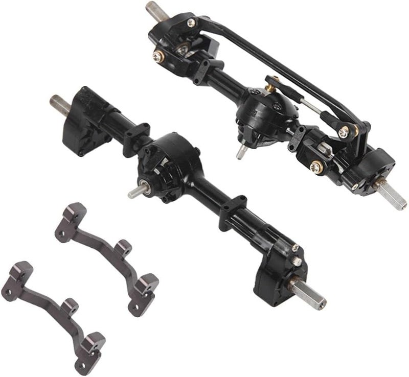 klarako Complete RC Car Front Rear Axle for MN D90 91 96 99S 98 1/12 Scale RC Rock Crawler Off Road Model Upgrade - Image 1