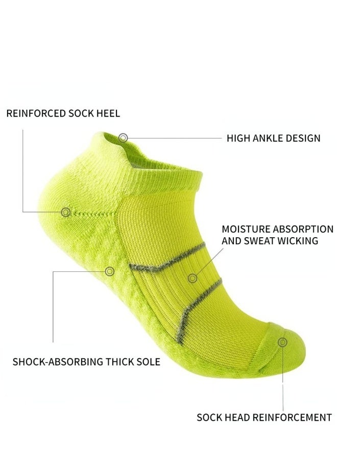 Ankle Socks Women's Athletic Running Low Cut No Show Socks With Heel Tab(5 Pairs) - Image 2