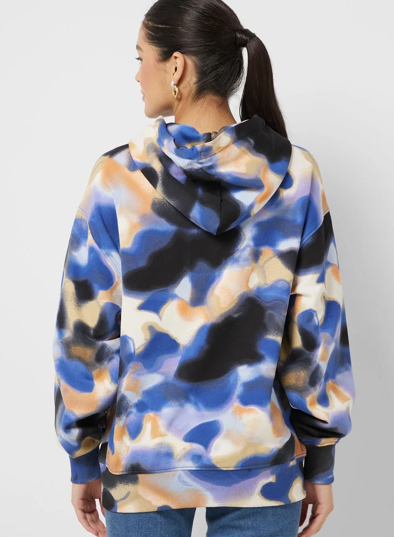 BOSS Printed Knitted Hoodie