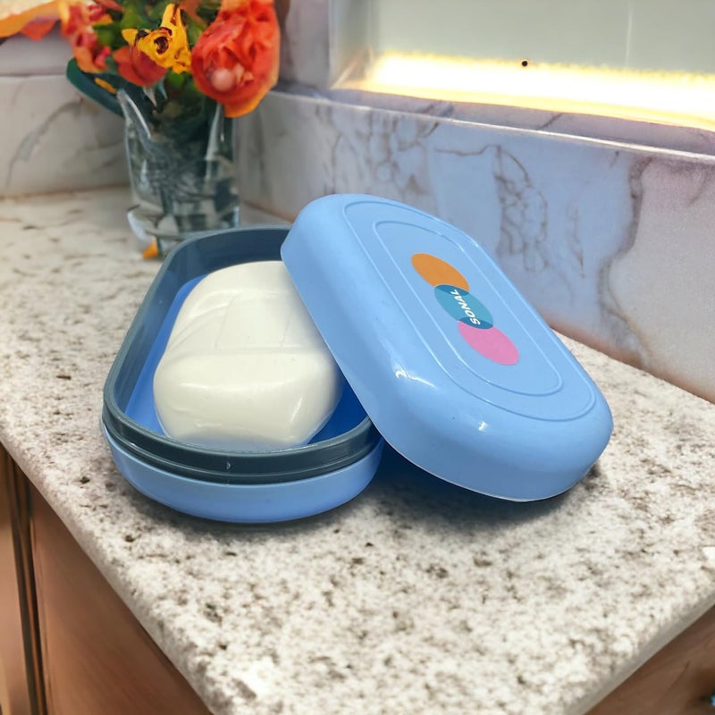 CSM Soap Case Soap Box for Bathroom Kitchen Sink Leakproof Soap Holder for Travel - Pack of 2 (Pink, Blue) - Image 4