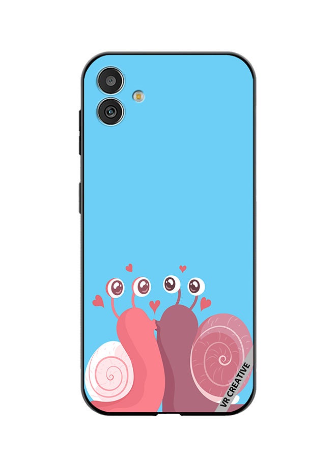 VR CREATIVE Protective Case Cover For Samsung Galaxy M13 5G Love Snail Design Multicolour - Image 1