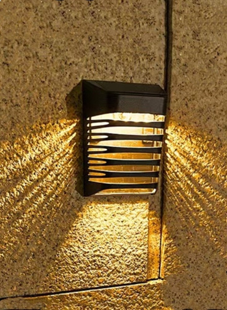 كوتيس 1 قطعة مصباح LED يعمل بالطاقة الشمسية ضوء LED ABS / PS أسود 9x5.3x12 سم  - Image 1