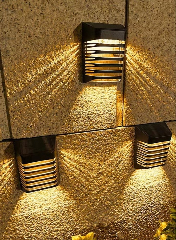 كوتيس 1 قطعة مصباح LED يعمل بالطاقة الشمسية ضوء LED ABS / PS أسود 9x5.3x12 سم  - Image 2