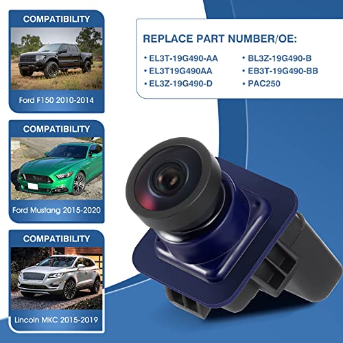 ACAUTO Rear View Backup Reverse Camera Compatible with Ford F150 2010-2014, Ford Mustang 2015-2020 & Lincoln MKC 2015-2019, Park Assist Backup Camera EL3T-19G490-AA, EL3Z-19G490-D, BL3Z-19G490-B - Image 2
