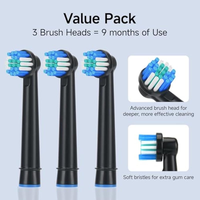 MIKLIFE Sonic Electric Toothbrush 5 Modes Rechargeable Power Smart Toothbrush Cleaner With 3 Brush Heads For Adults Blue - Image 5