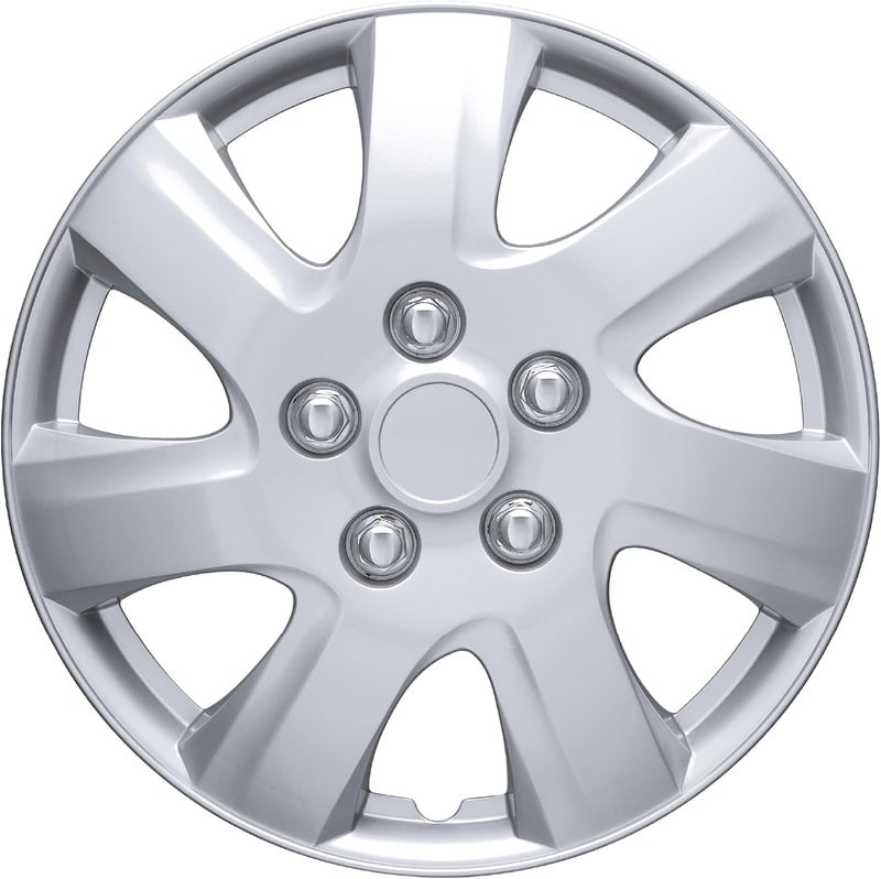 BDK Hubcaps Wheel Covers For (2006-2014) Toyota Camry 16 Inch Hubcaps Set Of 4, Snap-on Direct OEM Replacement For Toyota Camry Hubcaps 16 Inch Wheel Covers Impact-Resistant High Durability - Image 2